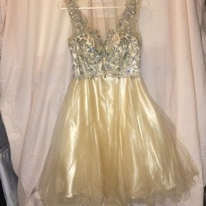 CHAMPAGNE PROM/ QUINCE DRESS